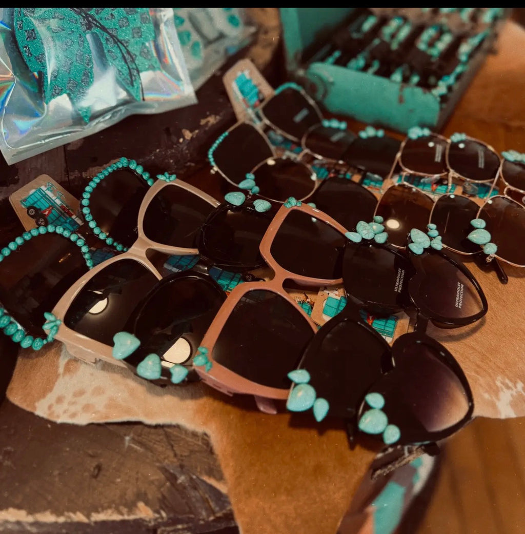 Assorted turquoise sunnies
